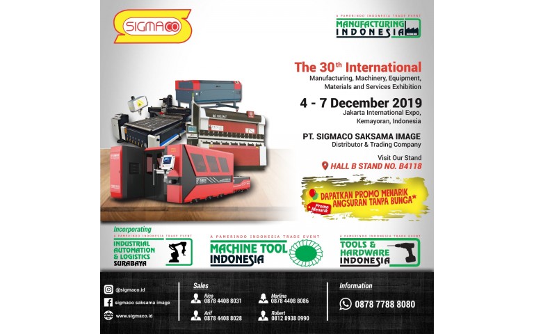 Expo MANUFACTURING INDONESIA 04-07 Desember 2019