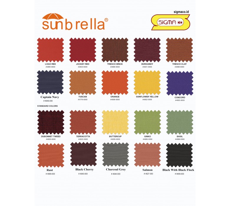 Sunbrella Color Chart Pdf