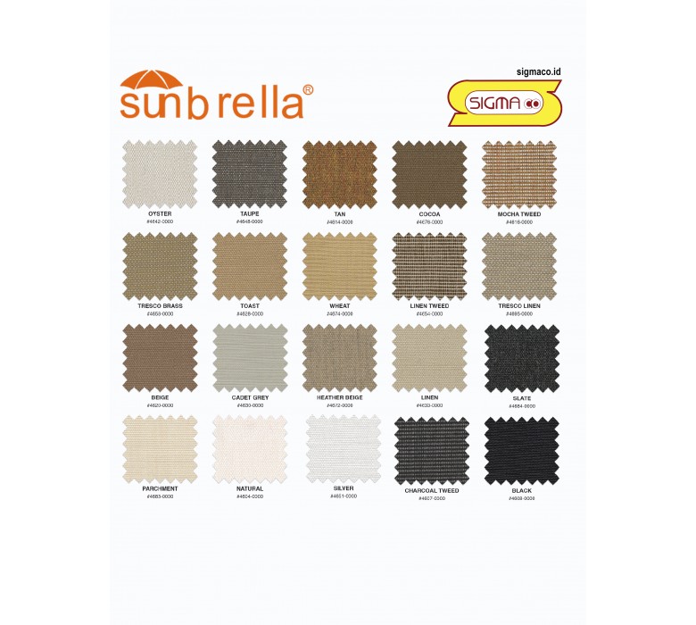 Sunbrella Marine Color Chart